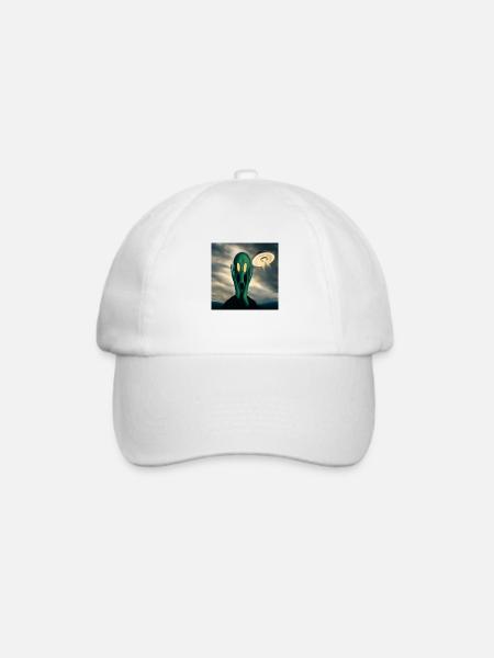 Außerirdischer Schrei - Baseballkappe - Weiß/Weiß