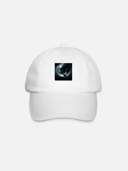 Wolf Moon Mystic 4 - Baseballkappe - Weiß/Weiß