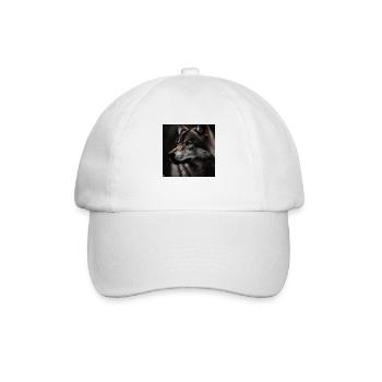 Wolf - Baseballkappe - Weiß/Weiß - Vorne