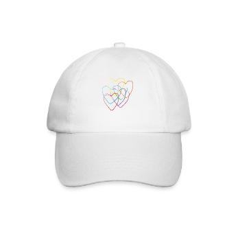 mei herzchen - Baseballkappe - Weiß/Weiß - Vorne