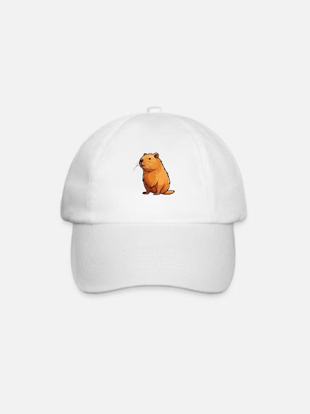 Capybara - Baseballkappe - Weiß/Weiß