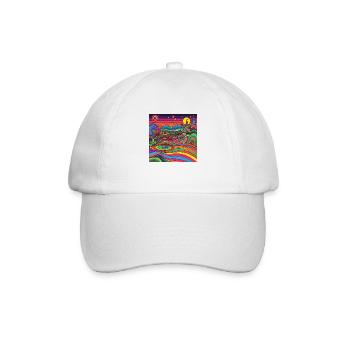 Trippy Landschaft - Baseballkappe - Weiß/Weiß - Vorne