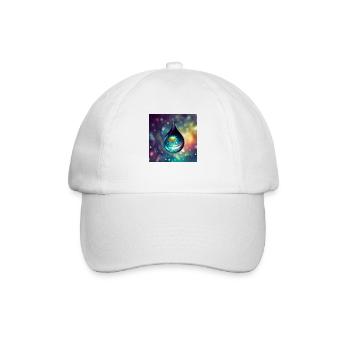 Universe in a Drop - Baseballkappe - Weiß/Weiß - Vorne