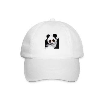 Panda hanging - Baseballkappe - Weiß/Weiß - Vorne