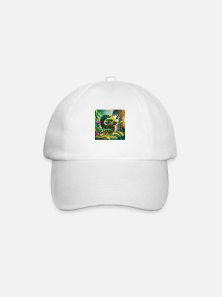 Snake - Baseballkappe - Weiß/Weiß