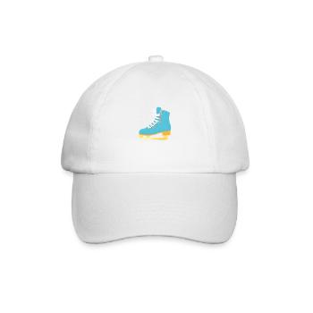 Eiskunstlaufen Schlittschuh Eislauf Eiskunstlauf - Baseballkappe - Weiß/Weiß - Vorne