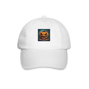 Happy Halloween Scary Pumpkin - Baseballkappe - Weiß/Weiß - Vorne