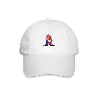 Pray to Heaven - Baseballkappe - Weiß/Weiß - Vorne