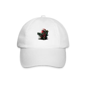 Weihnachtsmann - Baseballkappe - Weiß/Weiß - Vorne