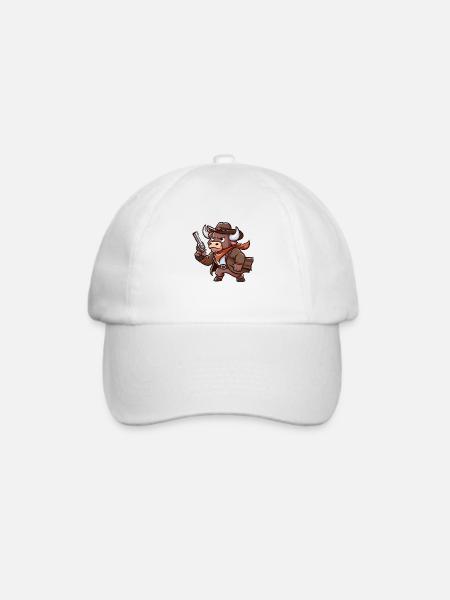 büffel - Baseballkappe - Weiß/Weiß