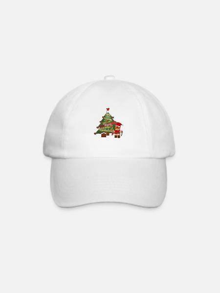 Elsässer Weihnachtsbaum - Baseballkappe - Weiß/Weiß