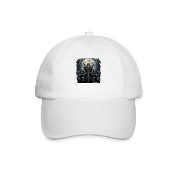 Odin Wikinger Gott Odins Raben Hugin & Munin - Baseballkappe - Weiß/Weiß - Vorne