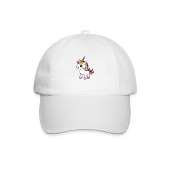 Einhorn Fabeltier Mädchen Einhörner - Baseballkappe - Weiß/Weiß - Vorne