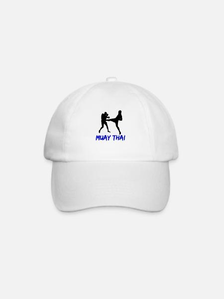 muay thai - Baseballkappe - Weiß/Weiß