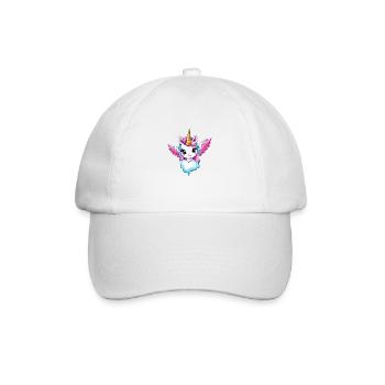 Licorne Einhorn Kawaii - Baseballkappe - Weiß/Weiß - Vorne
