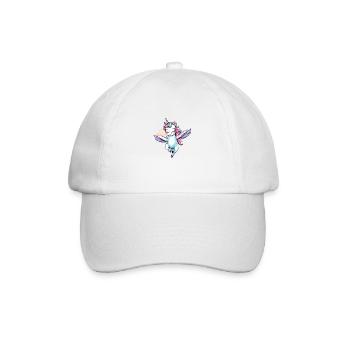Licorne Einhorn Kawaii - Baseballkappe - Weiß/Weiß - Vorne