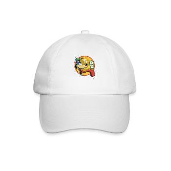 Gieriger Wolf - Baseballkappe - Weiß/Weiß - Vorne