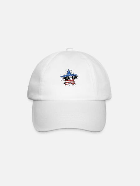 Florida - USA - United States of America - Amerika - Baseballkappe - Weiß/Weiß