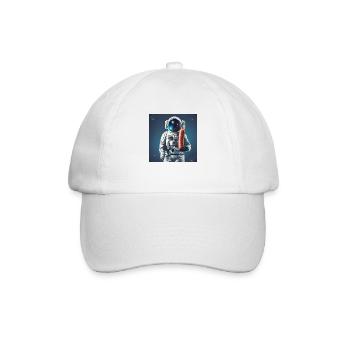 Wurst-Astronaut - Baseballkappe - Weiß/Weiß - Vorne