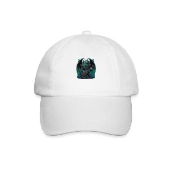 Cthulhu-Felsen - Baseballkappe - Weiß/Weiß - Vorne