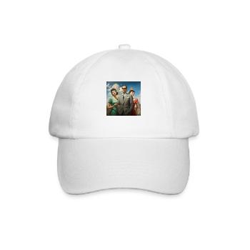 Italienischer Retrowave - Baseballkappe - Weiß/Weiß - Vorne