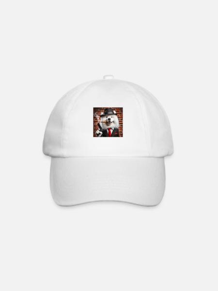 Samojed Mafia - Baseballkappe - Weiß/Weiß
