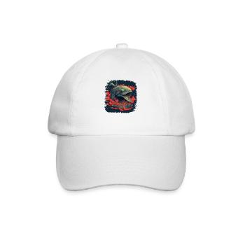 cool funny quote greendale ireland whale shark - Baseballkappe - Weiß/Weiß - Vorne