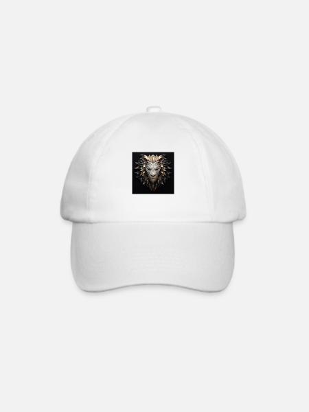Mighty Lion - Baseballkappe - Weiß/Weiß