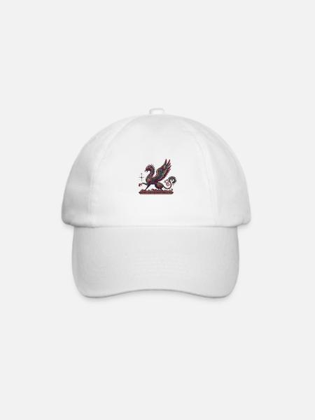 Mystischer Wächter-Greif - Baseballkappe - Weiß/Weiß