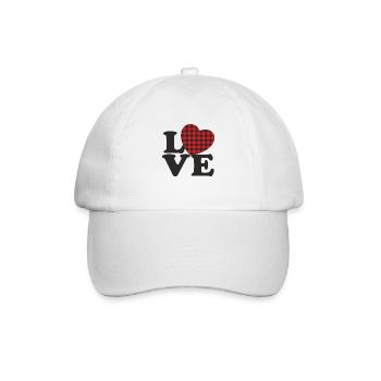 Liebe mich Valentinstag Alles Gute zum Valentinstag Valentinstag - Baseballkappe - Weiß/Weiß - Vorne