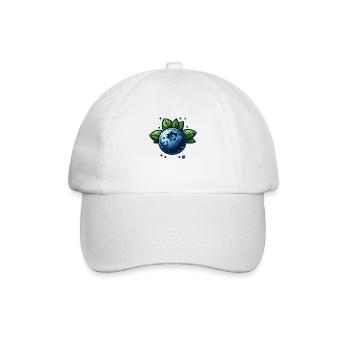 Heidelbeeren feuchte Beere - Baseballkappe - Weiß/Weiß - Vorne
