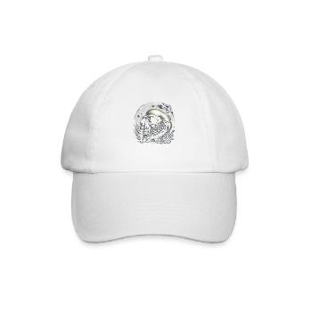 Himmlische Wächter - Baseballkappe - Weiß/Weiß - Vorne