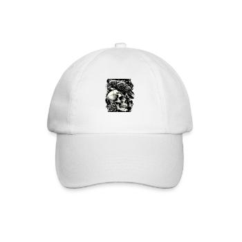 Gothic-Wächter - Baseballkappe - Weiß/Weiß - Vorne