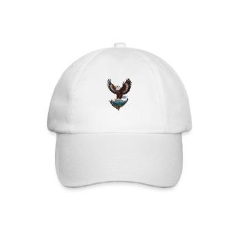 Schöner Weißkopfseeadler - Baseballkappe - Weiß/Weiß - Vorne
