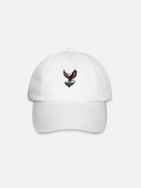 Schöner Weißkopfseeadler - Baseballkappe - Weiß/Weiß