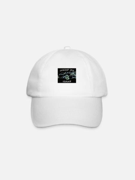 Born to Ride - Baseballkappe - Weiß/Weiß