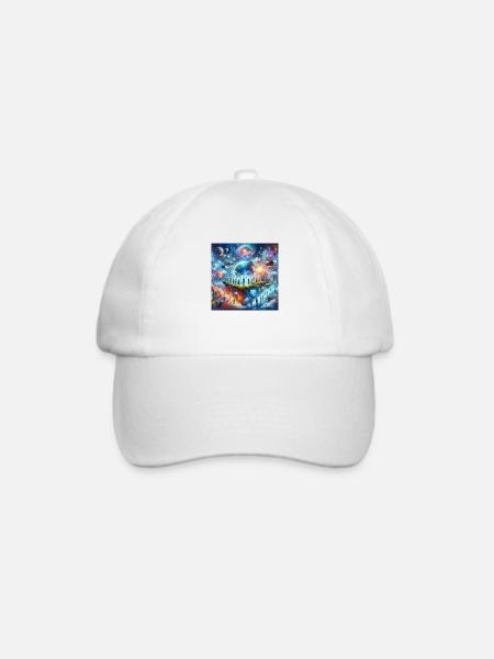 Komm ins Metaverse - Baseballkappe - Weiß/Weiß