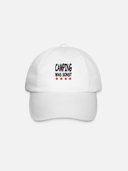 Camping - Baseballkappe - Weiß/Weiß