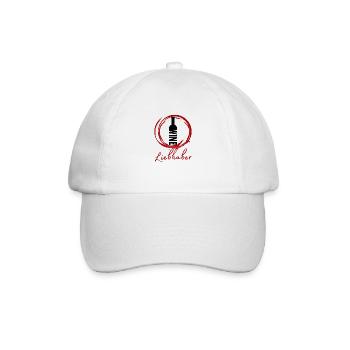 Weinliebhaber - Baseballkappe - Weiß/Weiß - Vorne
