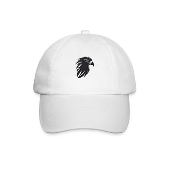 Adler Greifvogel Kopf - Baseballkappe - Weiß/Weiß - Vorne