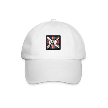 Brit Pop - Union Jack - Baseballkappe - Weiß/Weiß - Vorne