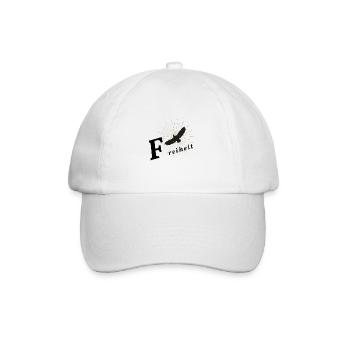 Freiheit - Baseballkappe - Weiß/Weiß - Vorne