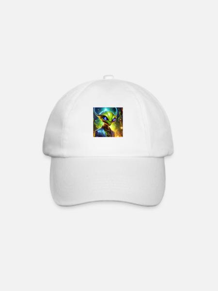 Glühwürmchen Alien Lustiger Charakter 57577 - Baseballkappe - Weiß/Weiß