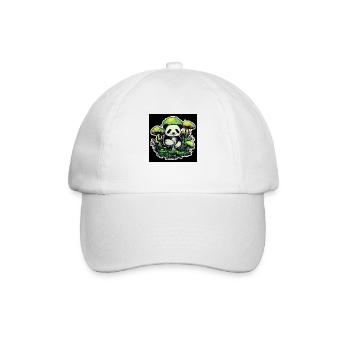 Skwtchytaylor pilzepanda - Baseballkappe - Weiß/Weiß - Vorne