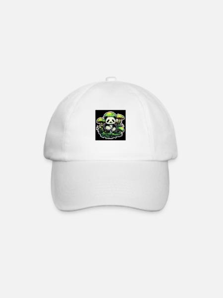 Skwtchytaylor pilzepanda - Baseballkappe - Weiß/Weiß