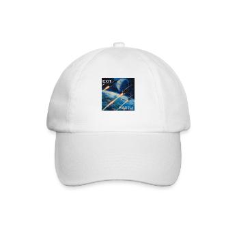 Exit Earth - Baseballkappe - Weiß/Weiß - Vorne