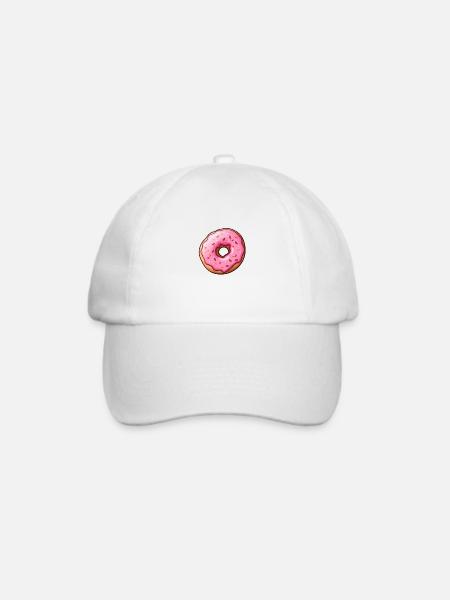 Donut - Baseballkappe - Weiß/Weiß