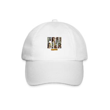 Freibier für mich - Baseballkappe - Weiß/Weiß - Vorne