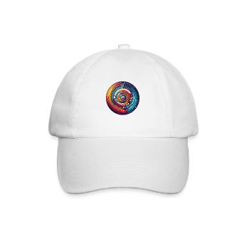 Psychedelic Planets - Baseballkappe - Weiß/Weiß - Vorne