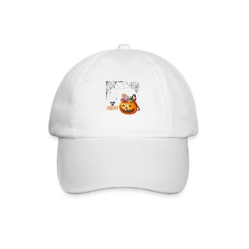 Halloween trick or treat - Baseballkappe - Weiß/Weiß - Vorne